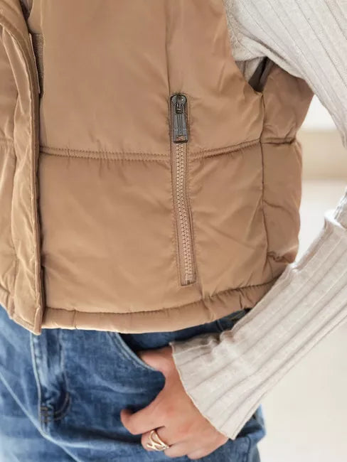 Women's brown vest Veta