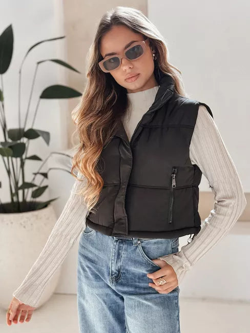 Women's black vest Veta