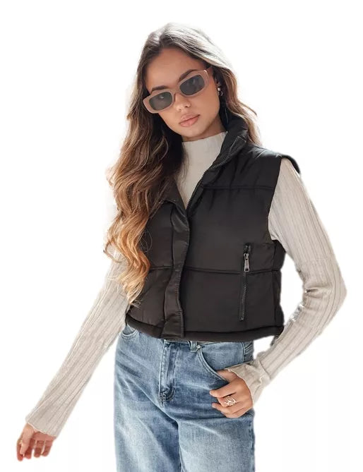 Women's black vest Veta