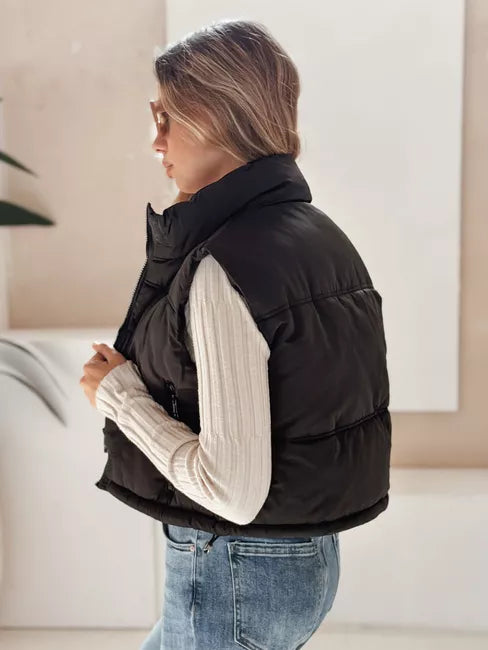 Women's black vest Veta