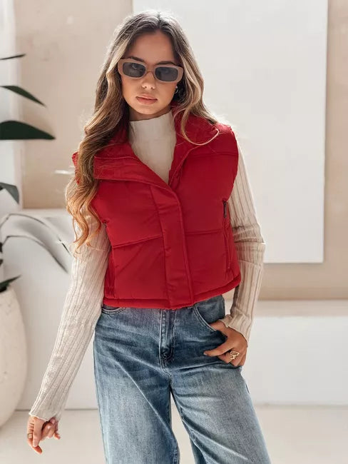 Women's red vest Veta