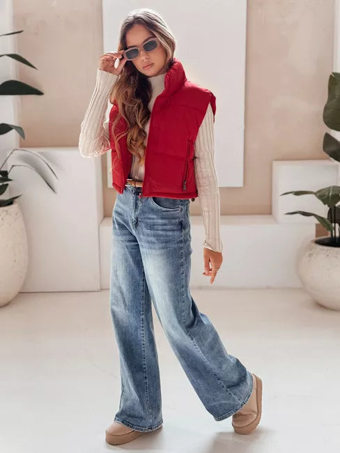 Women's red vest Veta