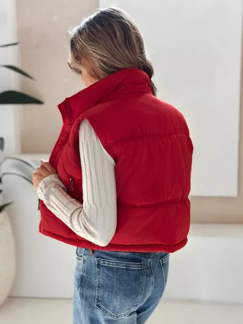 Women's red vest Veta