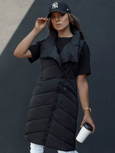 Women's black vest without hood Serkis