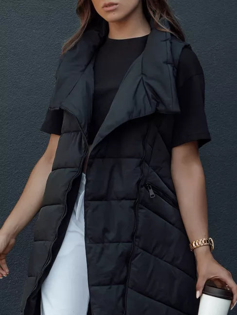 Women's black vest without hood Serkis