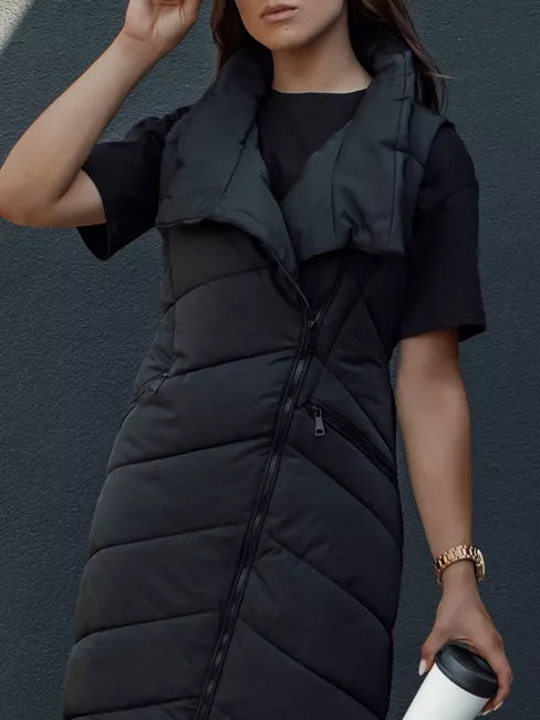 Women's black vest without hood Serkis