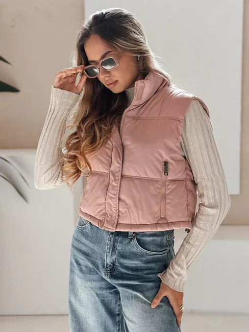 Women's pink vest Veta