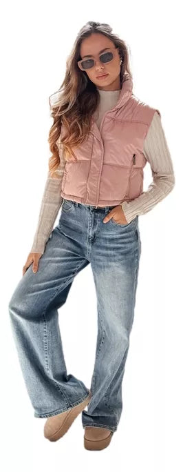 Women's pink vest Veta