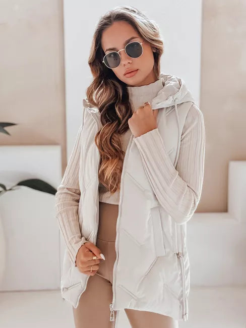 Women's White Vest Set