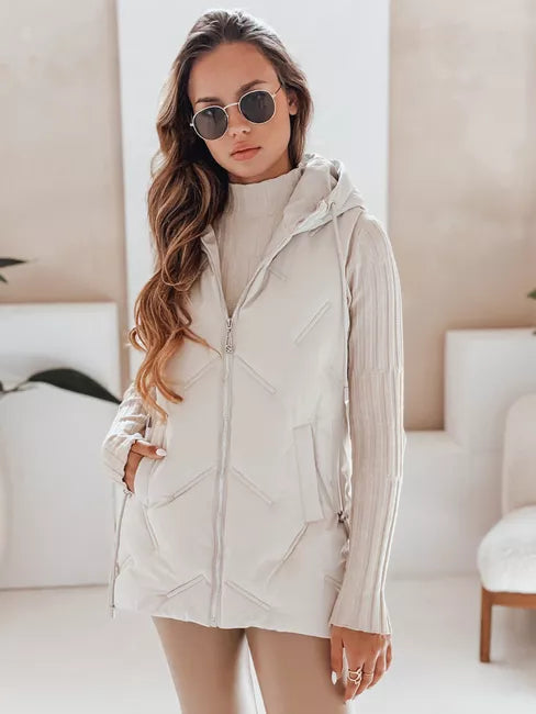 Women's White Vest Set