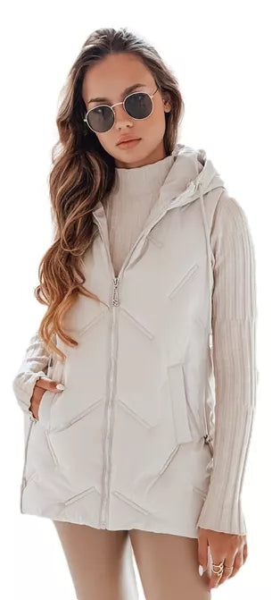 Women's White Vest Set