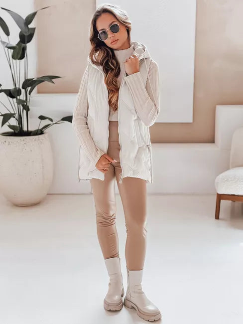 Women's White Vest Set