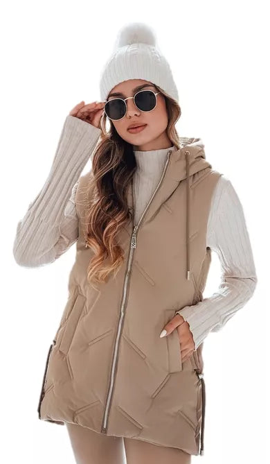 Women's brown vest Set