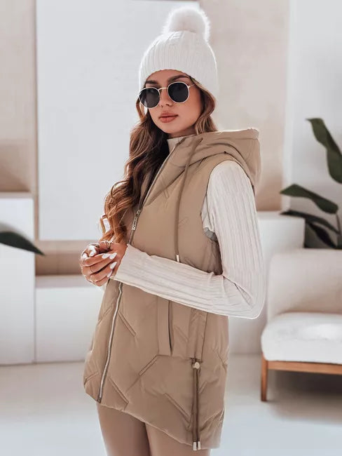 Women's brown vest Set