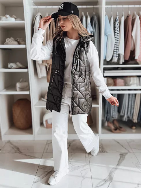 Women's black vest Demak