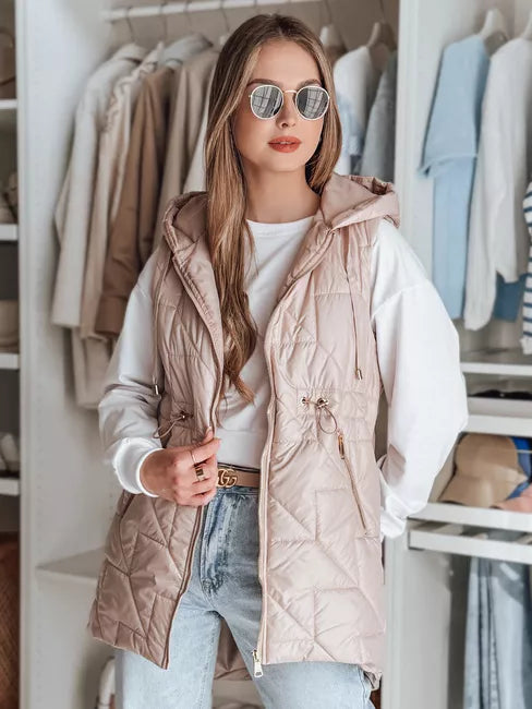 Women's light pink vest Demak