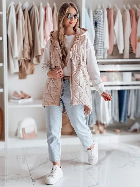 Women's light pink vest Demak