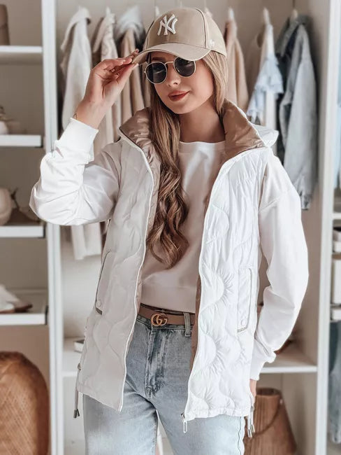 Women's white vest Vesolita