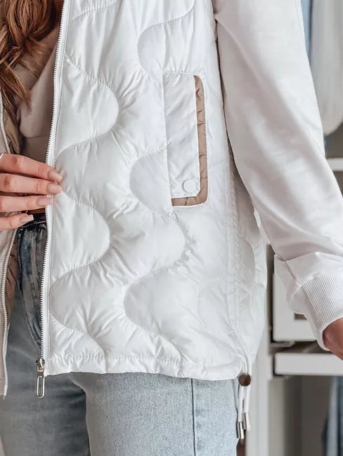 Women's white vest Vesolita