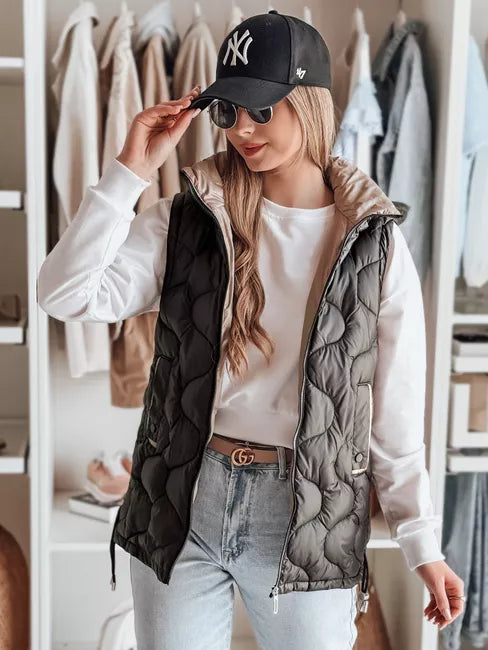 Women's black vest Vesolita