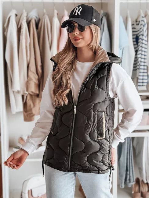 Women's black vest Vesolita