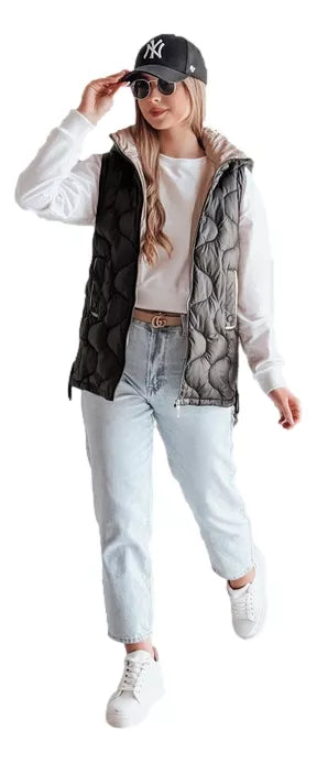 Women's black vest Vesolita