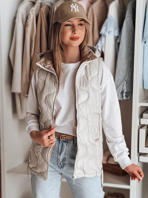 Women's light gray vest Vesolita