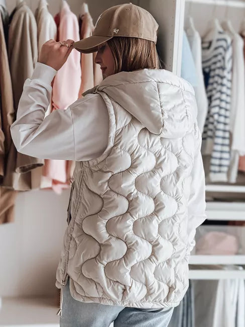 Women's light gray vest Vesolita