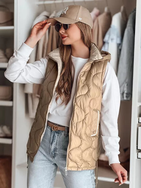 Women's brown vest Vesolita