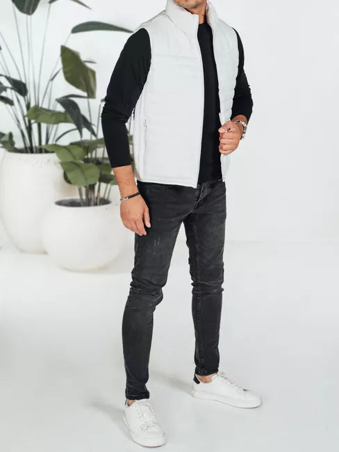 Men's white vest Pole