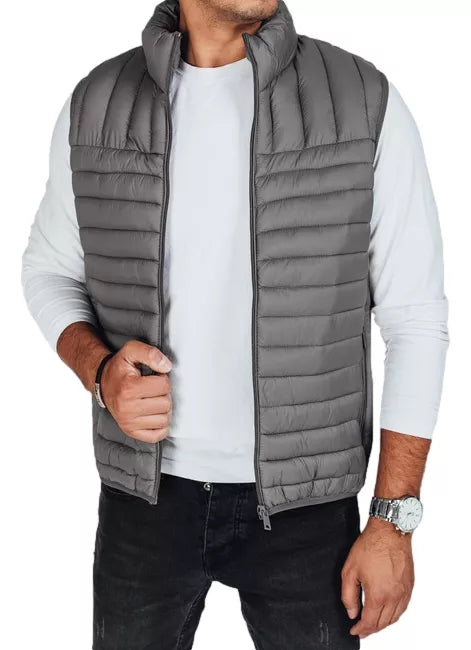 Men's gray vest Pole