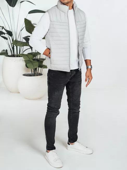 Men's light gray vest Pole