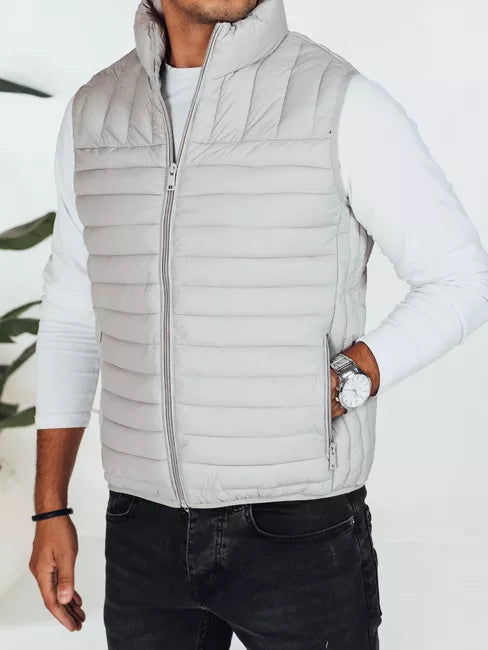 Men's light gray vest Pole