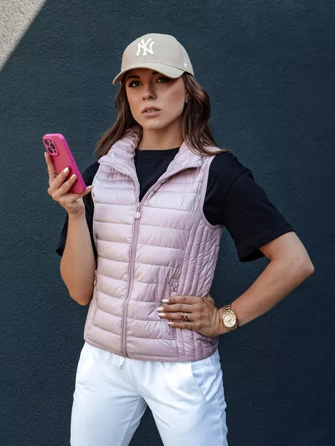 Women's light pink vest Stylish