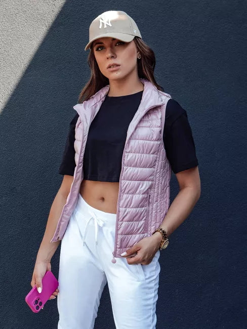 Women's light pink vest Stylish