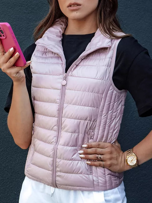 Women's light pink vest Stylish