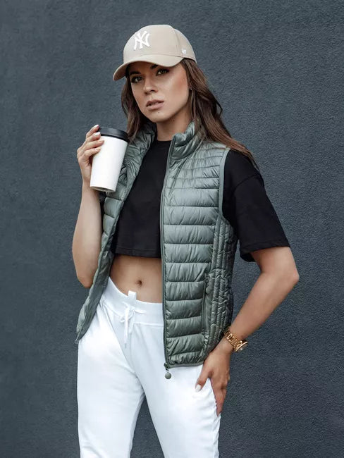 Women's green vest Stylish