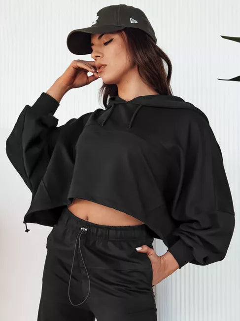 Women's black tracksuit Bistan