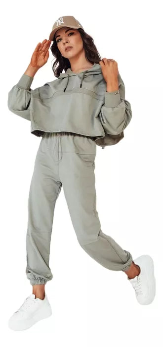 Women's grey tracksuit Bistan