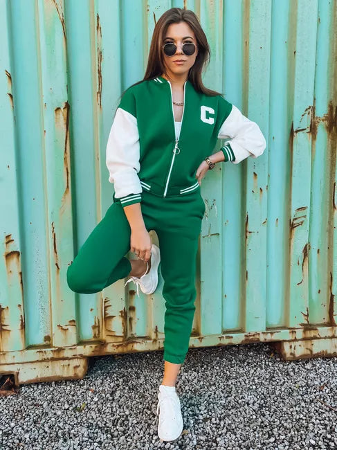 Women's green tracksuit Celia