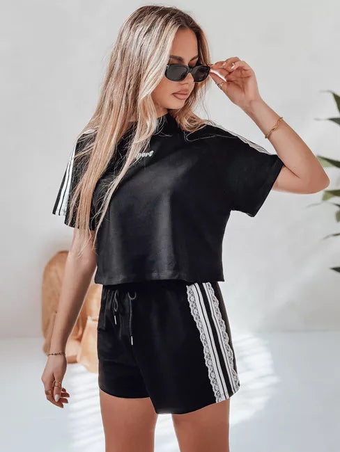 Women's black Sport outfit.