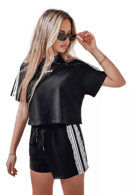 Women's black Sport outfit.