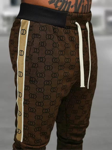 Men's brown tracksuit set Design