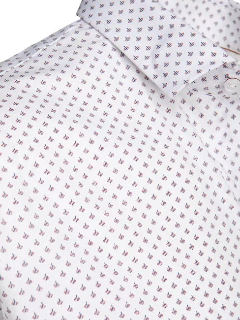 Men's white short-sleeved shirt Toby