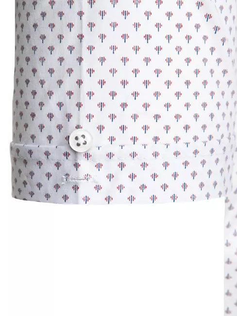 Men's white short-sleeved shirt Toby