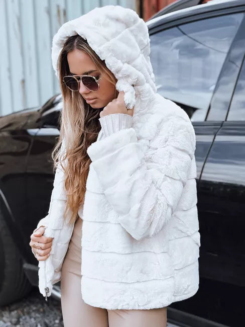 Women's brown fur jacket Santa