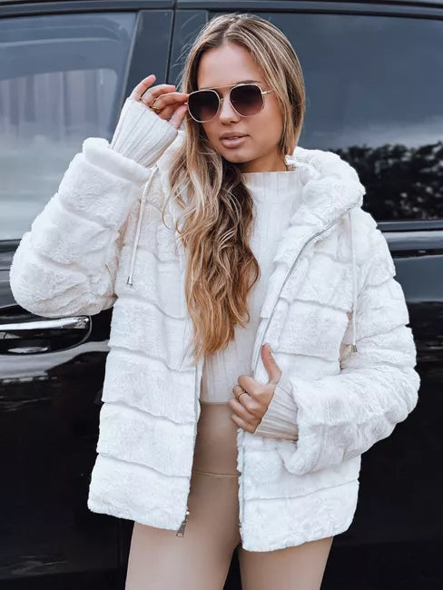 Women's brown fur jacket Santa