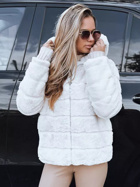 Women's brown fur jacket Santa