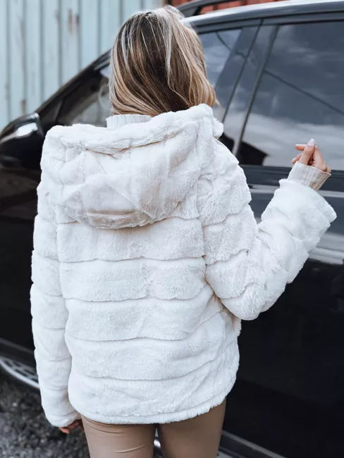 Women's brown fur jacket Santa