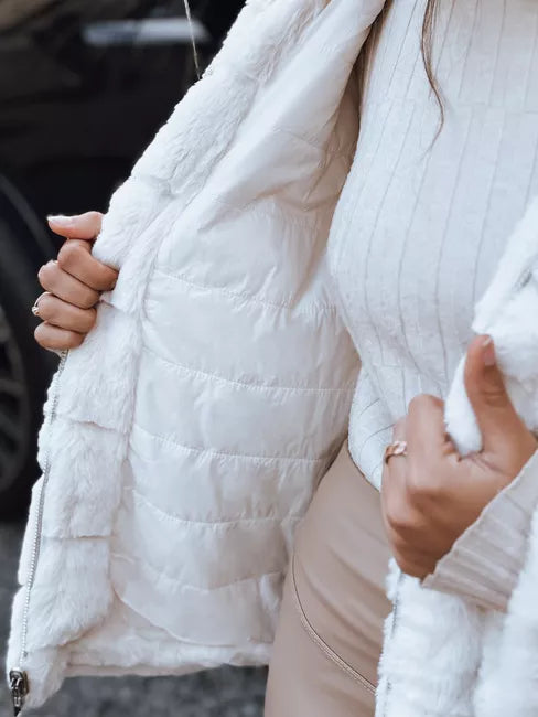 Women's brown fur jacket Santa